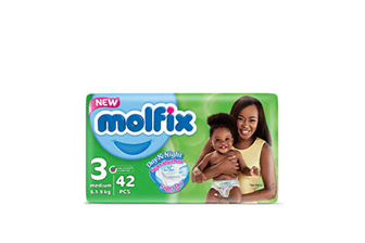 Molfix Diapers Size 3 Medium (6.1-9kg) 42's