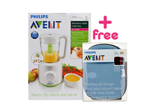 Avent Baby Food Steamer,Blender+Thermal Bag