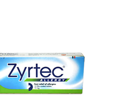 Zyrtec 10mg Tablets 10's