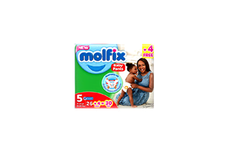 Molfix Pants Size 5 Junior (15-20kg) 30's