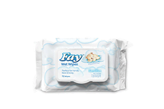 Fay Sensitive Wet Wipes 72's