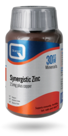 Quest Synergistic Zinc 15mg +Copper Tabs 30's
