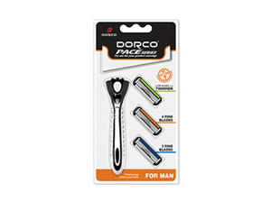 Dorco 1 Handle + 3 Catridges 3-4- 6