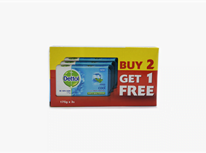 Dettol Soap Cool 2+1promo 175gms