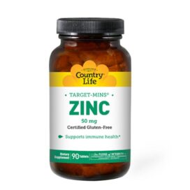 Country Life Zinc 50Mg 90’Spills provide 50 mg