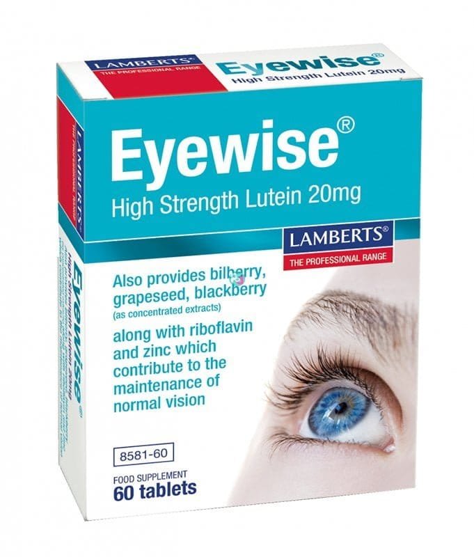 Lamberts Eyewise High Strength 20Ng 60Tabs