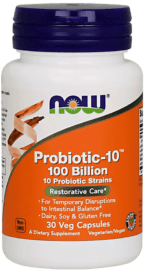 Now Probiotic-10 100 Billion 30 Caps