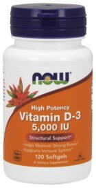 Now Vitamin D-3 5000Iu 120Softgels