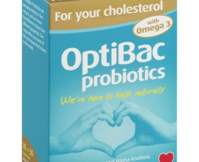 Optibac Probiotics Cholesterol With Omega3 30+30S
